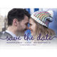 Purple Marker Photo Save the Date Cards Image 4 of 6